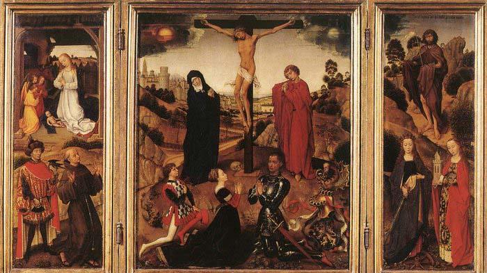 WEYDEN, Rogier van der Sforza Triptych oil painting picture